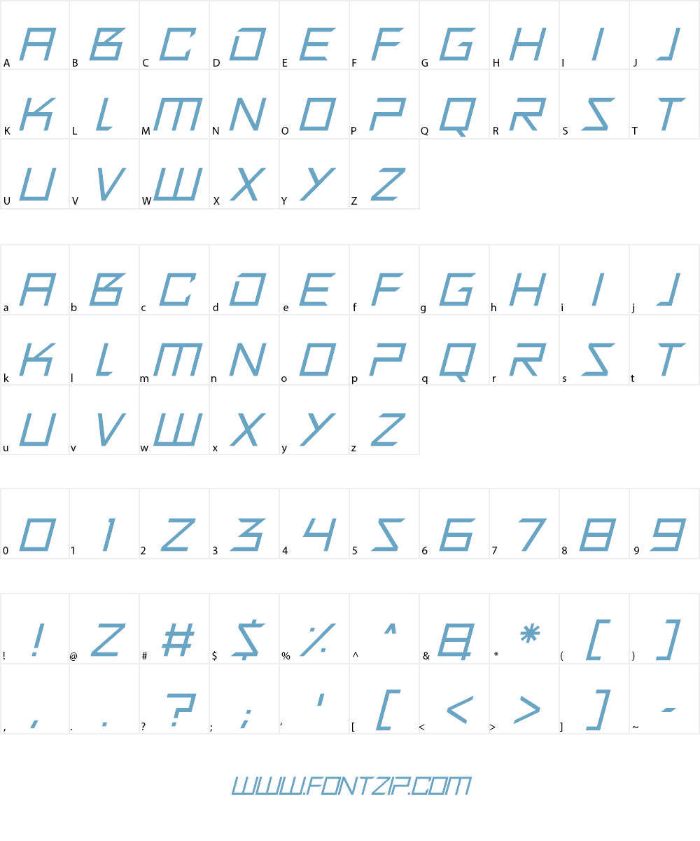 Quirky Robot Font Character
